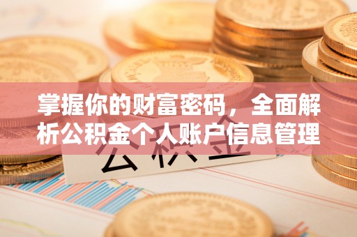 淡水掌握你的财富密码，全面解析公积金个人账户信息管理与优化